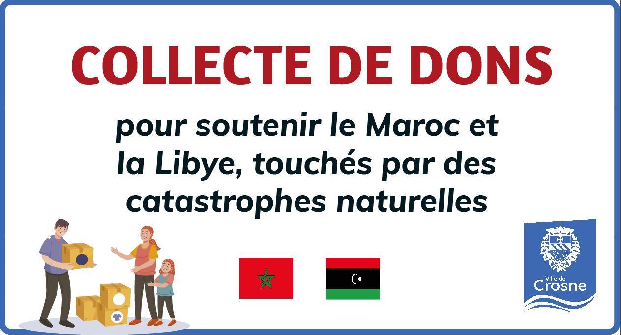 Collecte de dons pour le Maroc et la Libye 